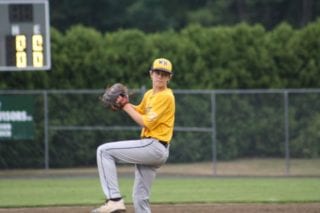 Will Fox was the winning pitcher for the West Hartford Lightning. Photo courtesy of Ron Fox