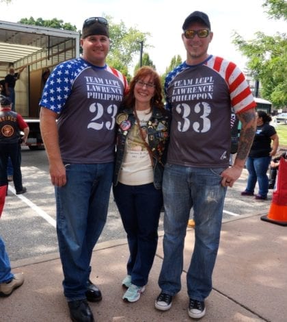 leesa philippon with ryan shea (left) and ryan brehm