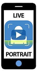 Download 'Live Portrait' to your smartphone for an enhanced artistic experience. Courtesy image