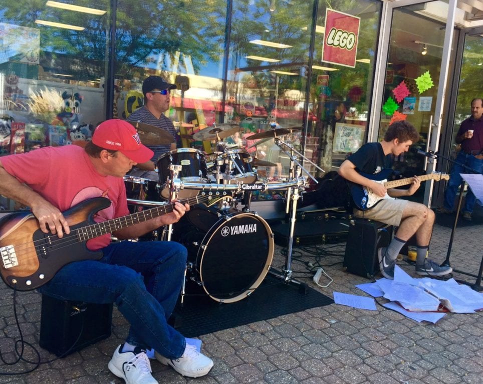 There was live music in several areas of West Hartford Center during Center Streets. Photo credit: Ronni Newton