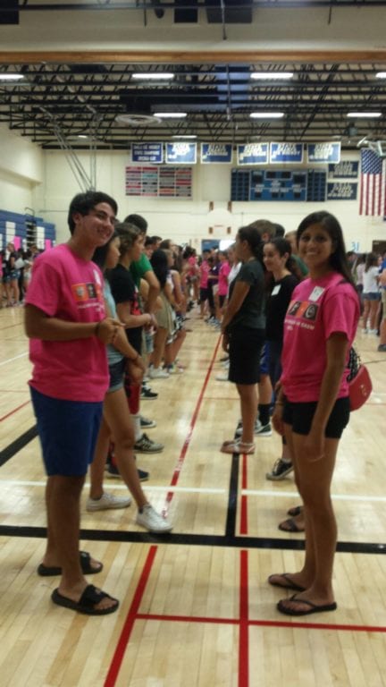Link Crew at Hall High School, Aug. 28, 2016. Courtesy photo