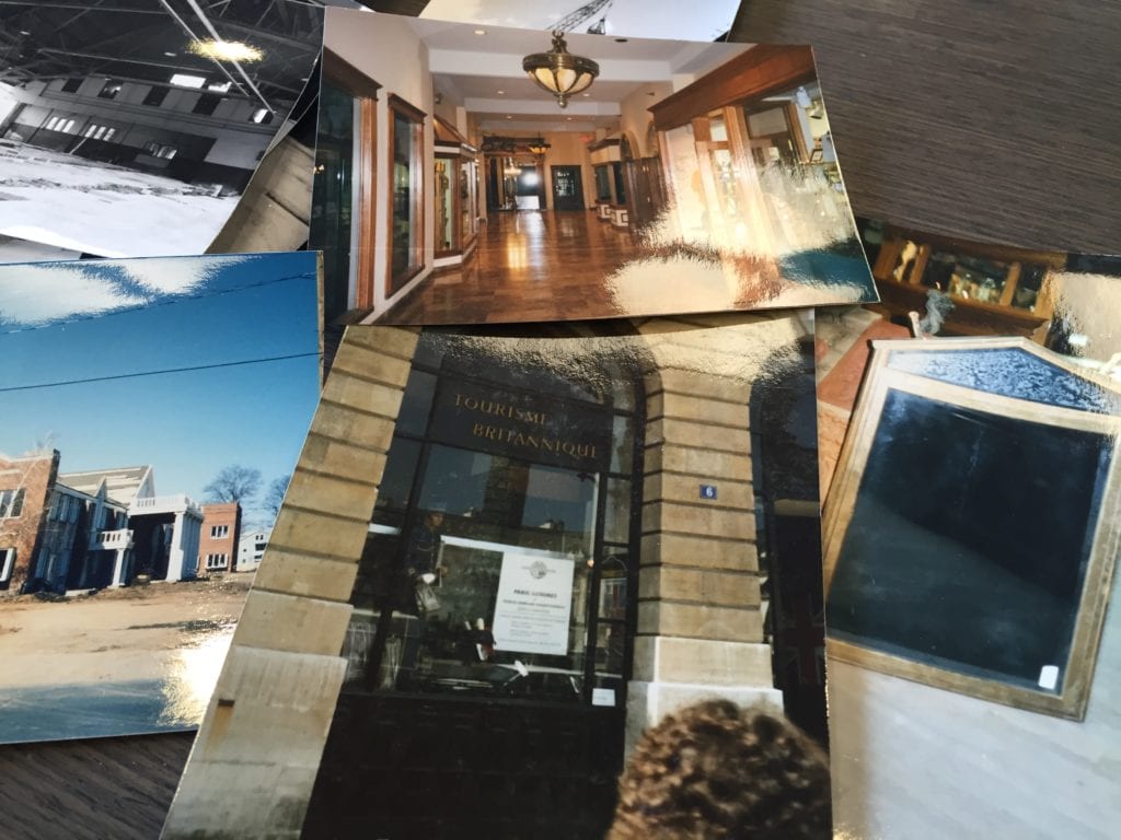 Going through his father's things, Robert Udolf uncovered boxes full of photographs of architectural elements, ideas, and projects. Photo courtesy of Robert Udolf
