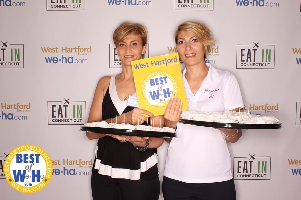Cafe Sofia took third place in the "Coffee/Tea" category and offered some yummy treats for guests at the Best of West Hartford 2016 Awards Show. Please see more SnapSeat Photo booth photos on West Hartford Magazine's or We-Ha.com's Facebook page. Photo credit: SnapSeat Photo Booths