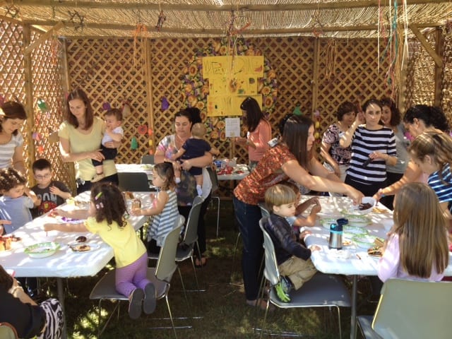 Making and decorating a sukkah will be one of the Mandell JCC's upcoming family friendly events. Submitted photo.