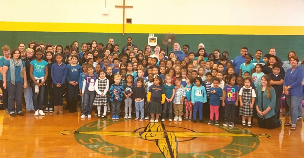St. Brigid-St. Augustine School kicked off Anti-Bullying Month on Oct. 3. Submitted photo