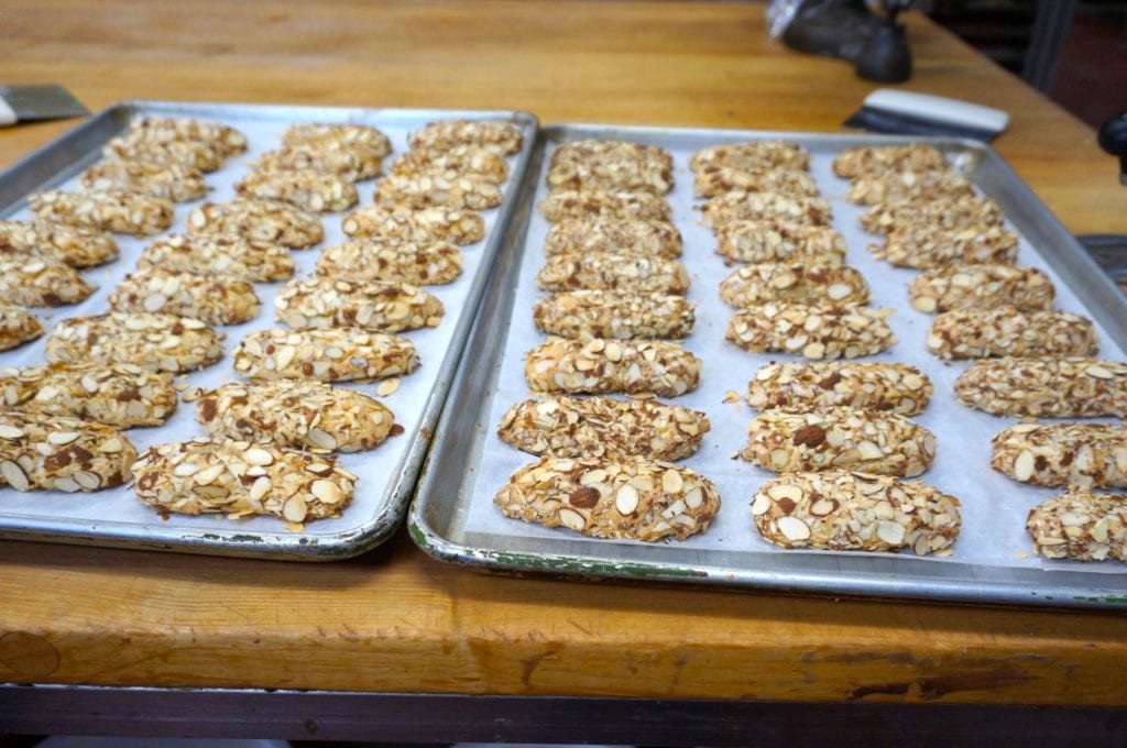 Almond cookies in progress. Photo credit: Ronni Newton