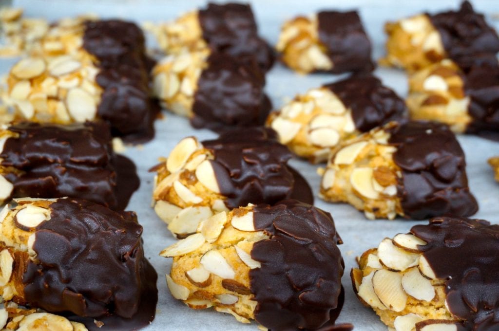 Chocolate-almond cookies. Photo credit: Ronni Newton