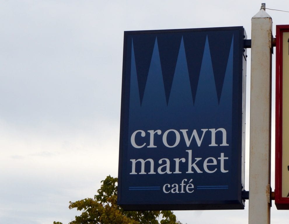 The logo and name has changed to Crown Market & Cafe. Photo credit: Ronni Newton