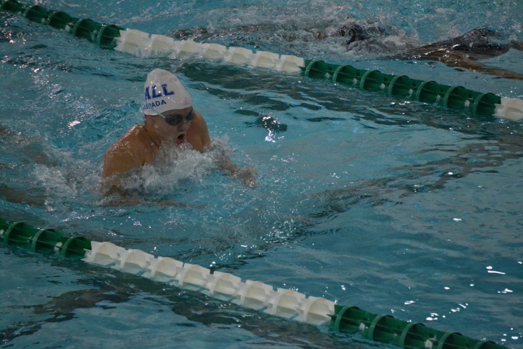 Hall's Emmie LaSpada continues to turn in winning times this season. Submitted photo