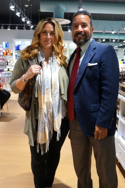 Alison and John Lunde after her hair make-over at Blue Mercury at West Hartford Center's Fashion Fusion show on October 13, 2016. Photo credit: Ronni Newton