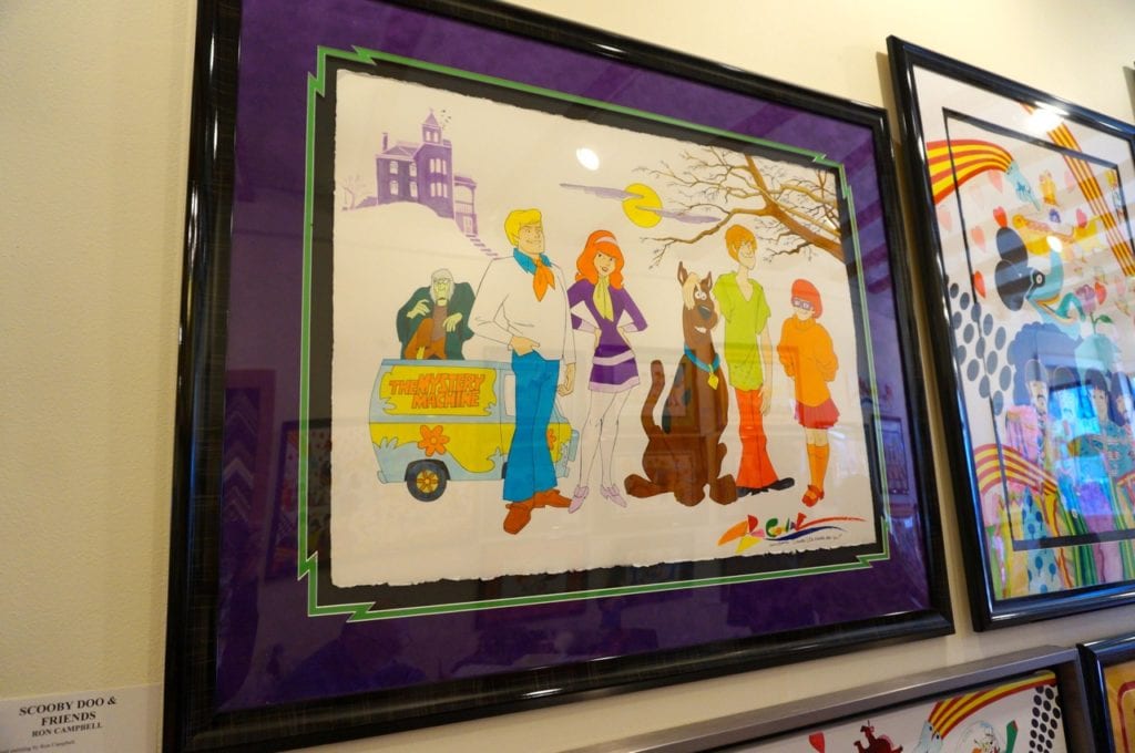 A Scooby-Doo painting by Ron Campbell. Photo credit: Ronni Newton