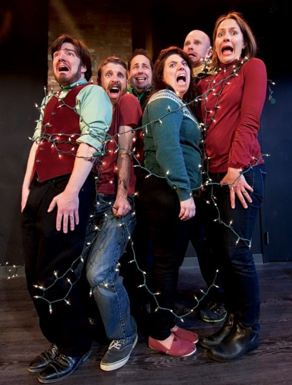 Cast of 'An Improvised Christmas Carol.' Submitted photo