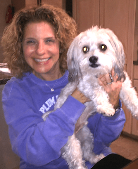 Marci Apter of Avon with Teddy. The SJB now provides pet sitting as well as other services. Submitted photo