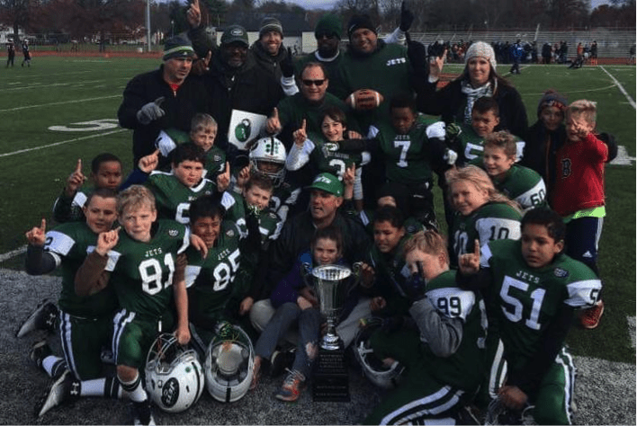 The Beachland Tavern Jets defeated the Southington Lions 25-6 to capture the C Division title Nov. 20 at Conard High School. Submitted photo