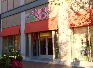 Go! Calendars and Games is now open as a pop-up store in West Hartford's Blue Back Square. Photo credit: Ronni Newton