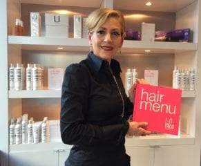 Jean Camilletti is the new owner of Blo Blow Dry Bar in West Hartford's Blue Back Square. Photo credit: Ronni Newton