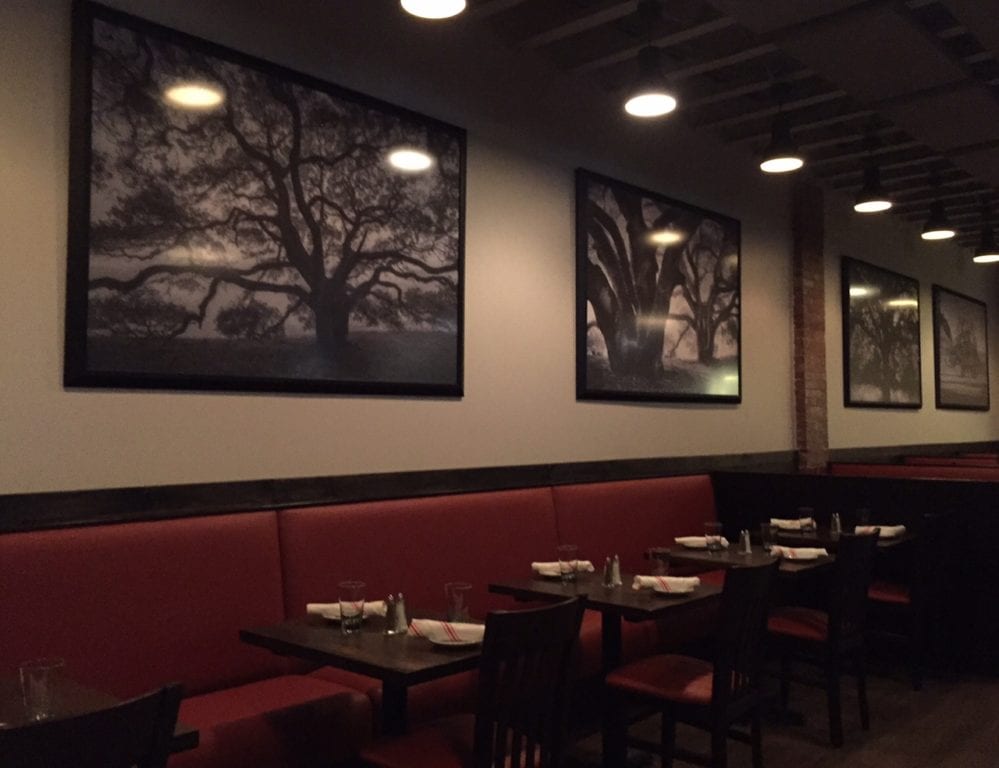 Interior of Park & Oak Restaurant. Photo credit: Ronni Newton