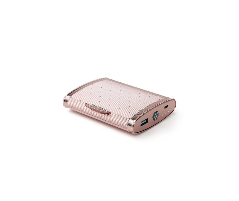 Portable power supply called the HALO Couture 5000 in Rose Gold. Photo Courtesy of HALO