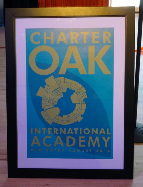 Charter Oak's new sign. Photo credit: Ronni Newton