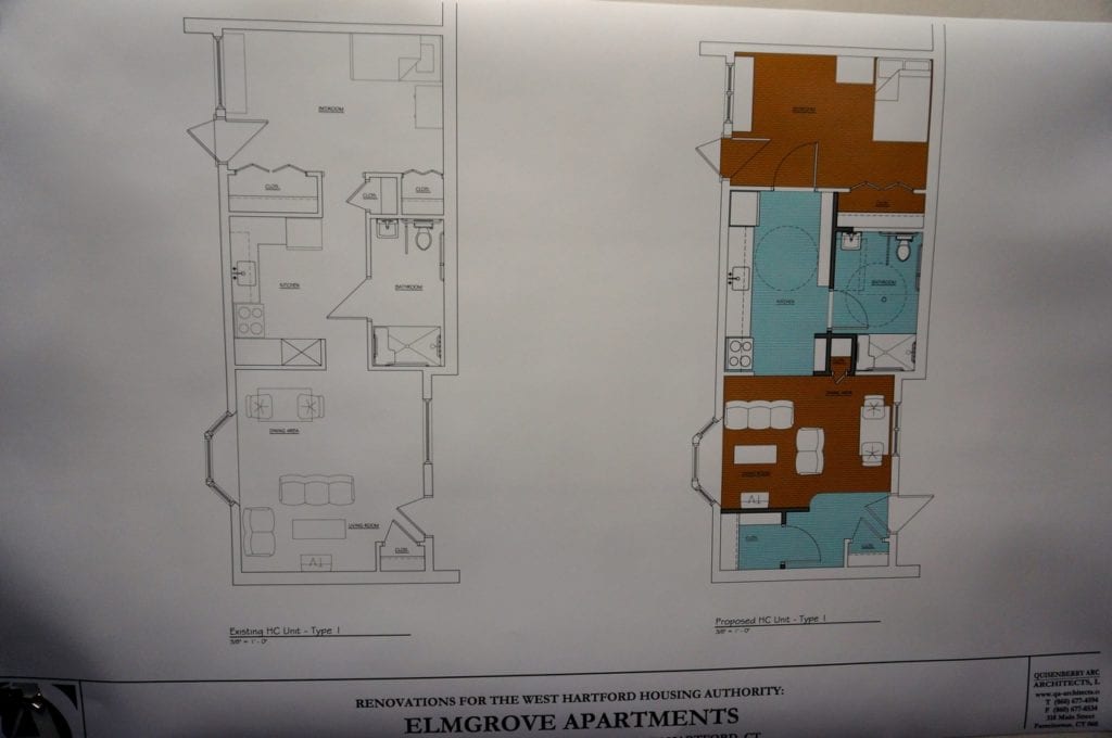 Planned renovations to the one-bedroom units at Elm Grove Apartments. Photo credit: Ronni Newton