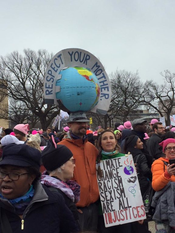 Women's March on Washington. Photo courtesy of Clare Kindall