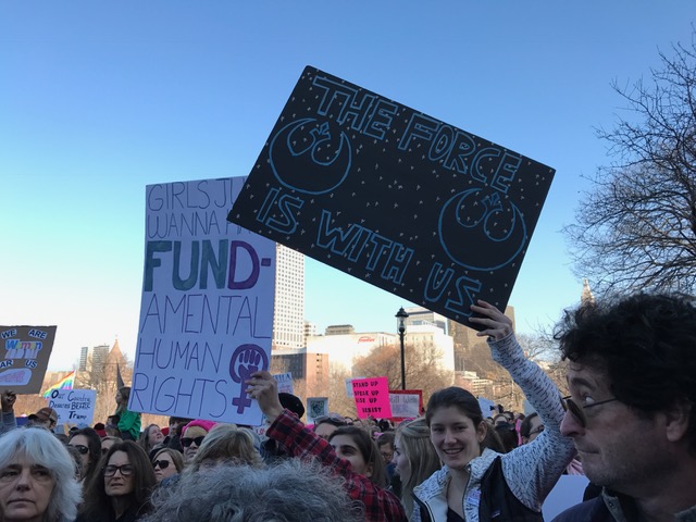 Women's March Connecticut. Photo courtesy of Barbara Lerner