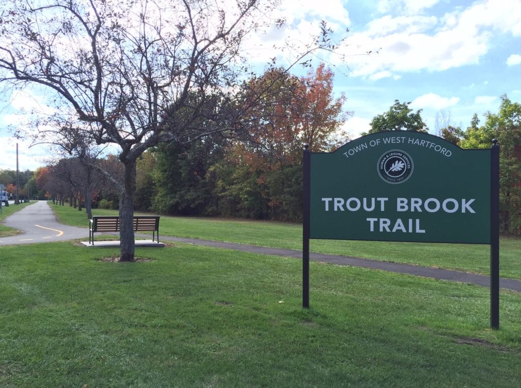The Town of West Hartford will hold a public information meeting about extension of the Trout Brook Trail. Photo credit: Ronni Newton (we-ha.com file photo)