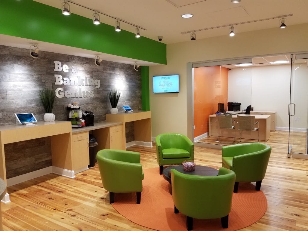Interior of West Hartford branch of Nutmeg State Financial Credit Union. Submitted photo