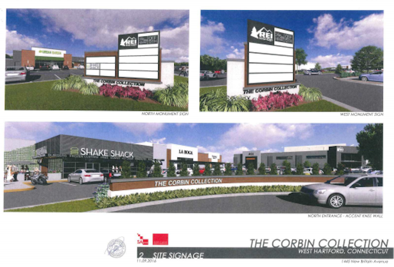 Seritage will be developing the Corbin Collection in West Hartford in the space currently occupied by Sears. Town of West Hartford document
