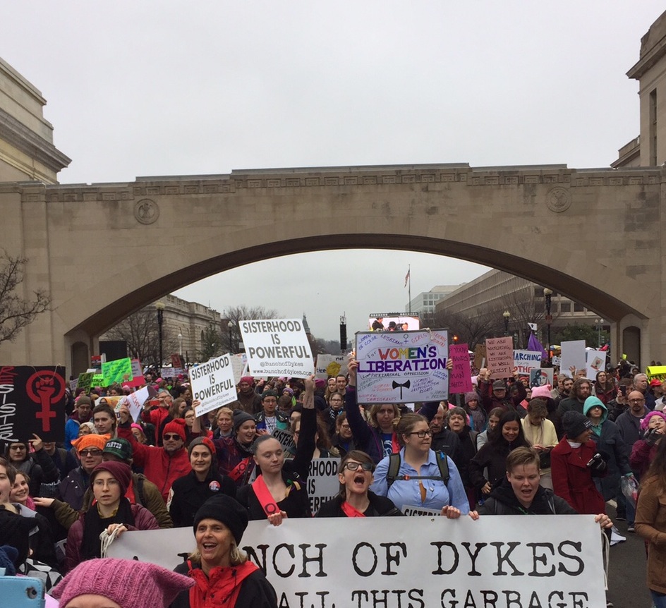 Women's March on Washington. Photo courtesy of Sharon Brewer