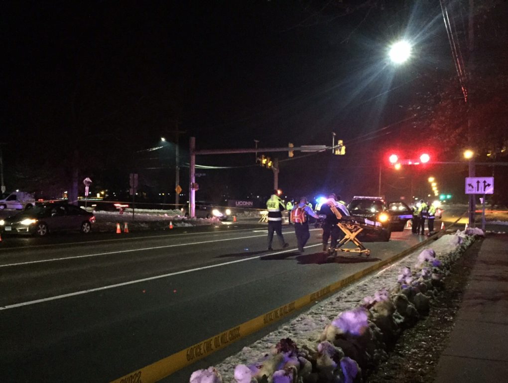 West Hartford Police are investigating an accident involving a jogger hit by a vehicle at the intersection of Trout Brook Drive and Asylum Avenue. Photo credit: Ronni Newton