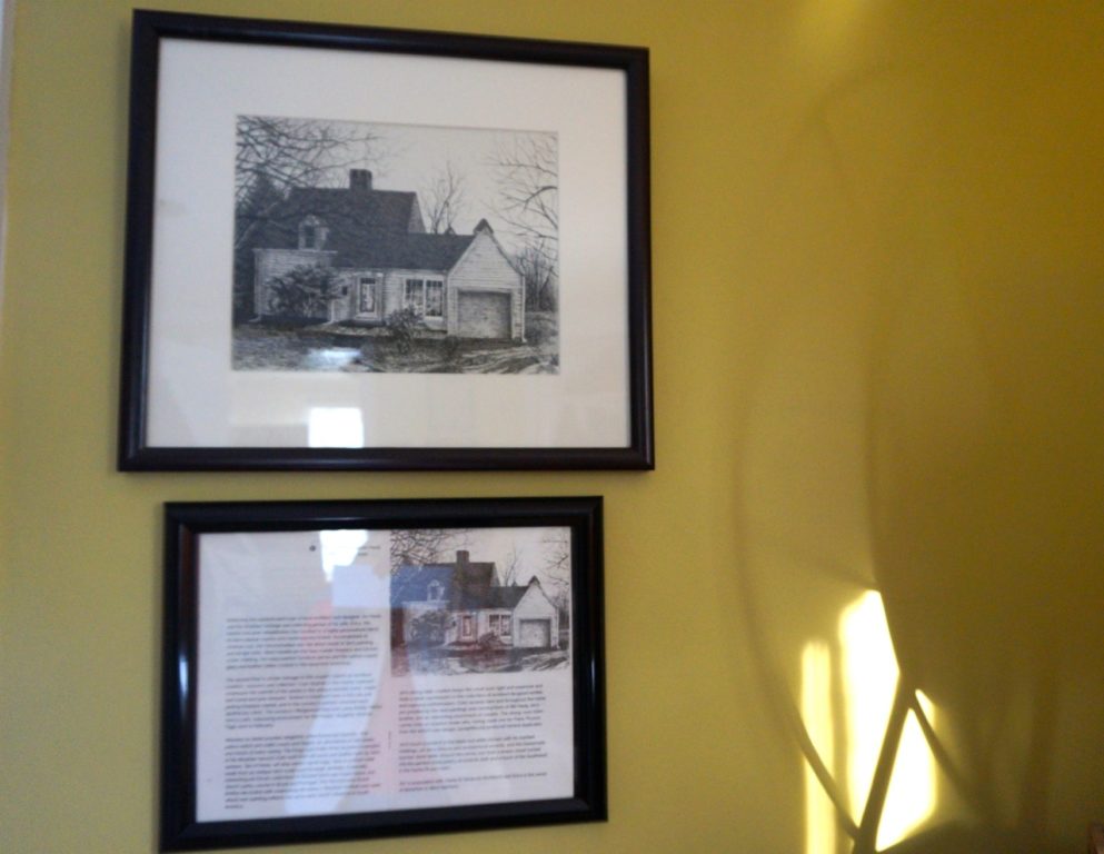 The drawing of Jim Healy's home is from a tour it was part of in 1990. Photo credit: Ronni Newton