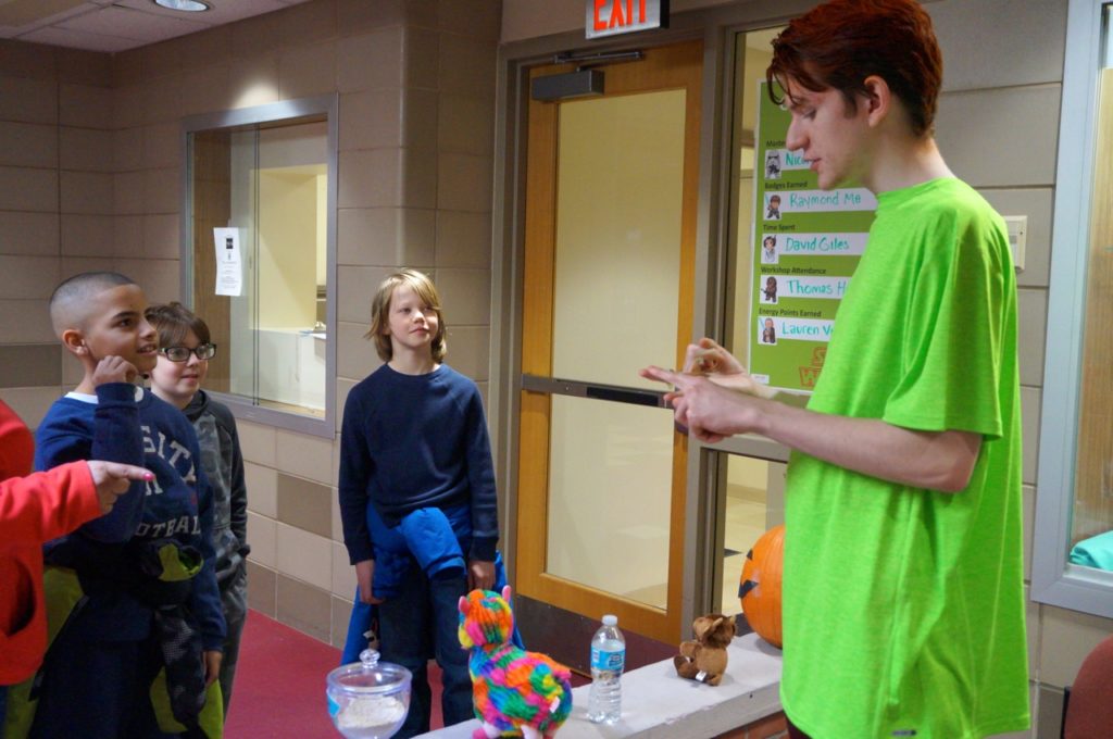 Shaggy, aka Jesse Townsend, shared stories of the some of the mysteries he and the Scooby Doo gang solved. Conard Fictional Characters Day. Photo credit: Ronni Newton