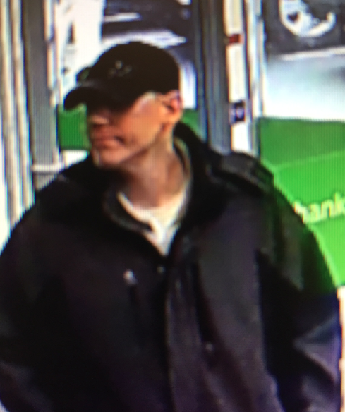 Suspect in March 1, 2017, robbery of Simsbury Bank. Courtesy of West Hartford Police
