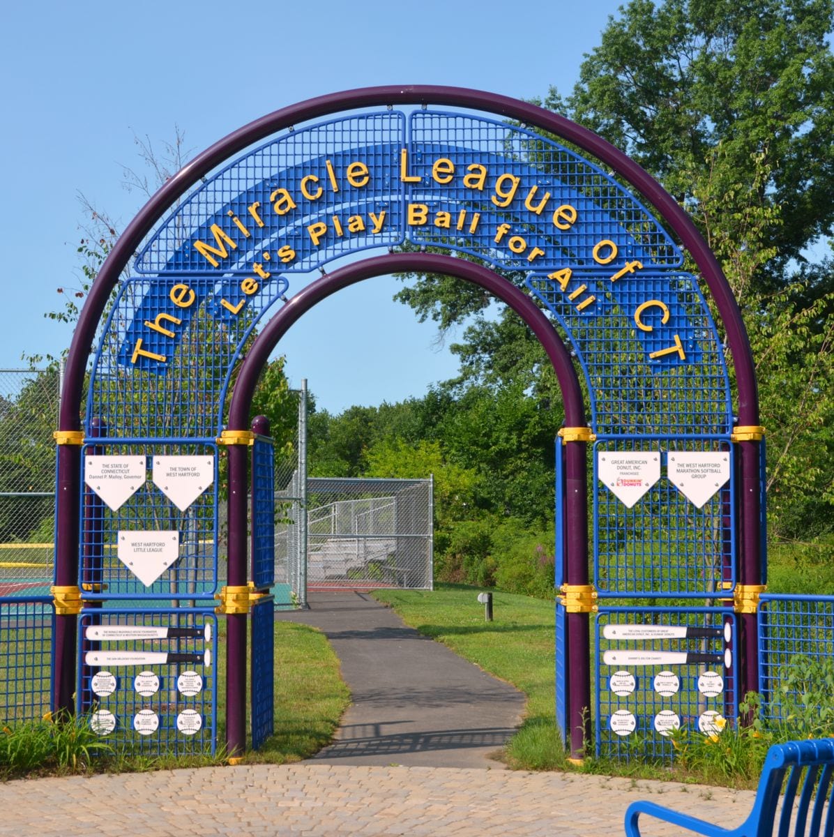 miracle league of CT entrance