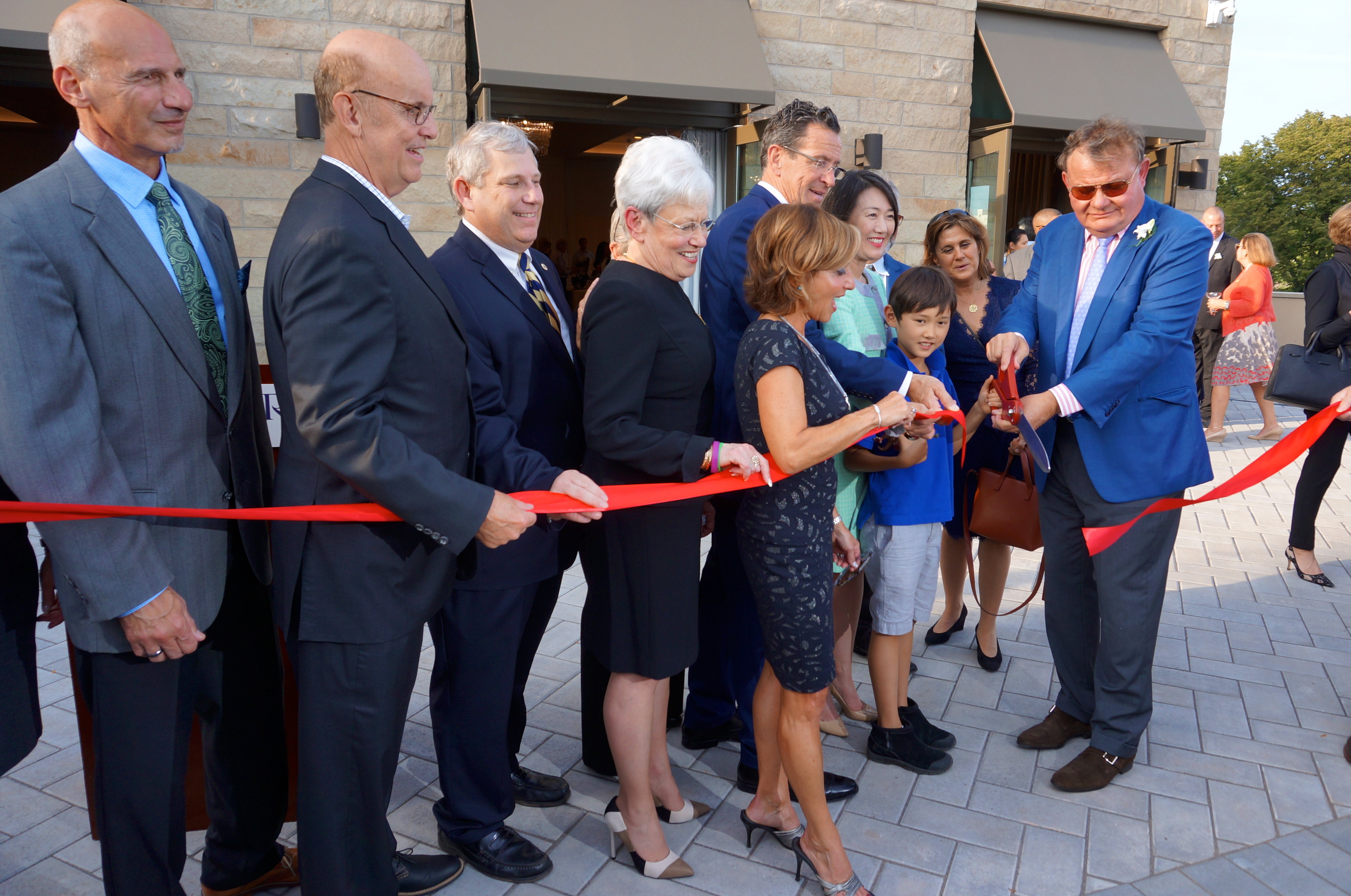 ribbon cutting moment