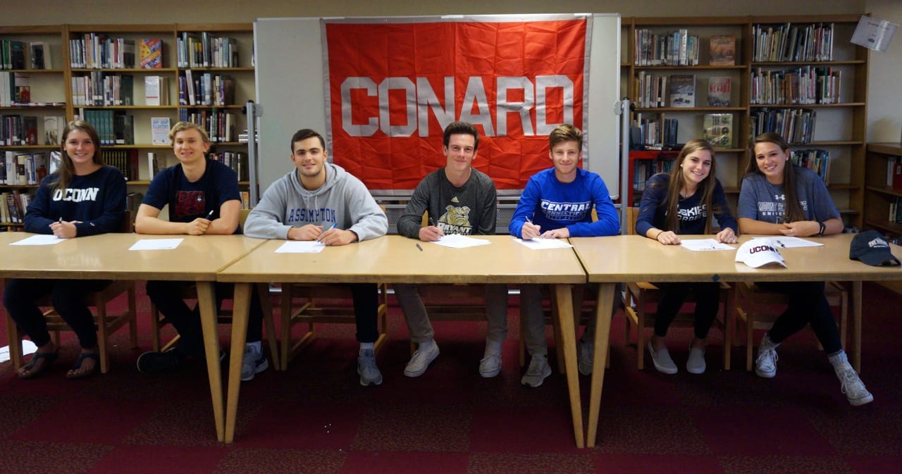 conard students letters of intent