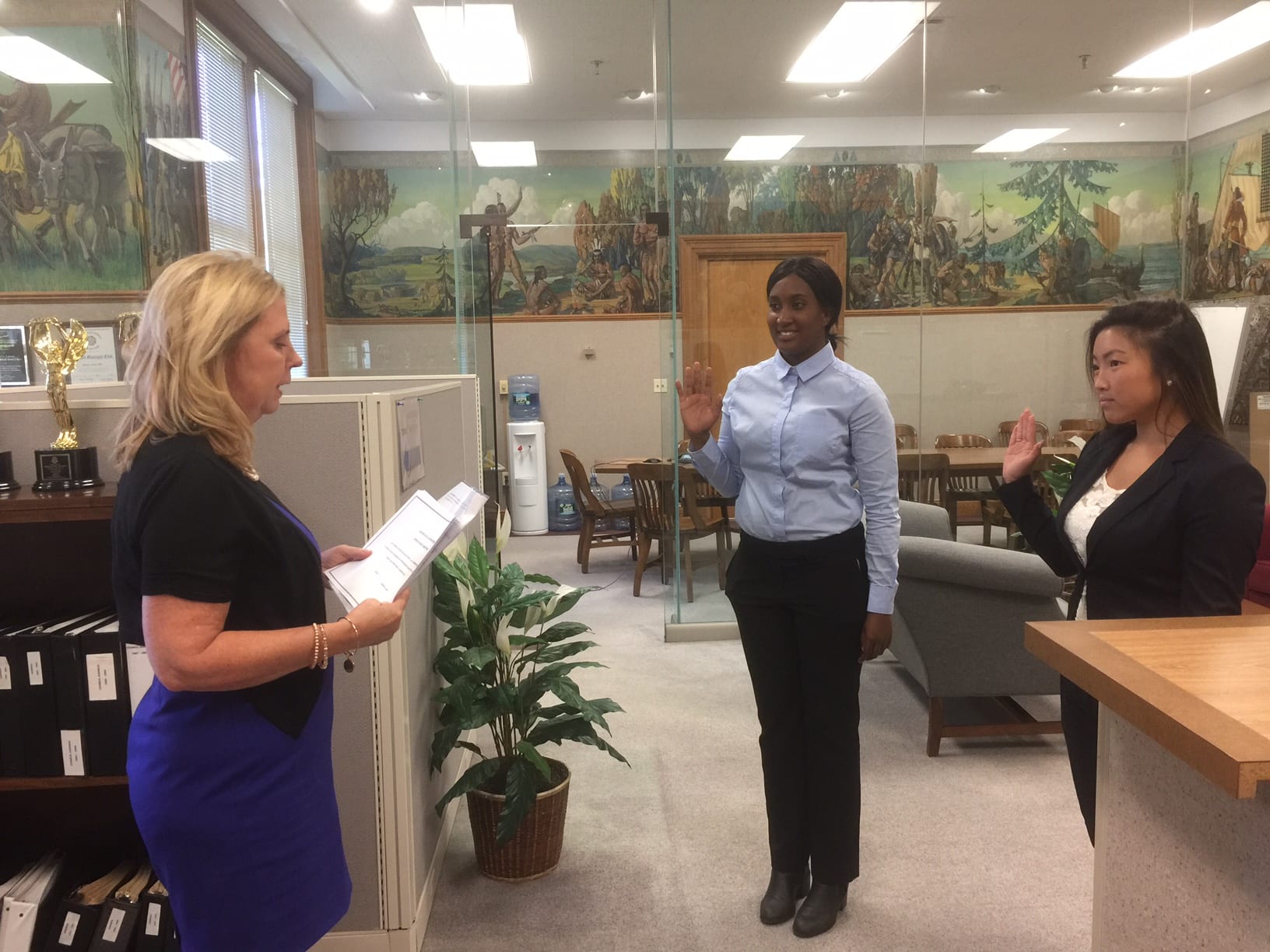 Tianna Jackson (left) and Meghan Begley