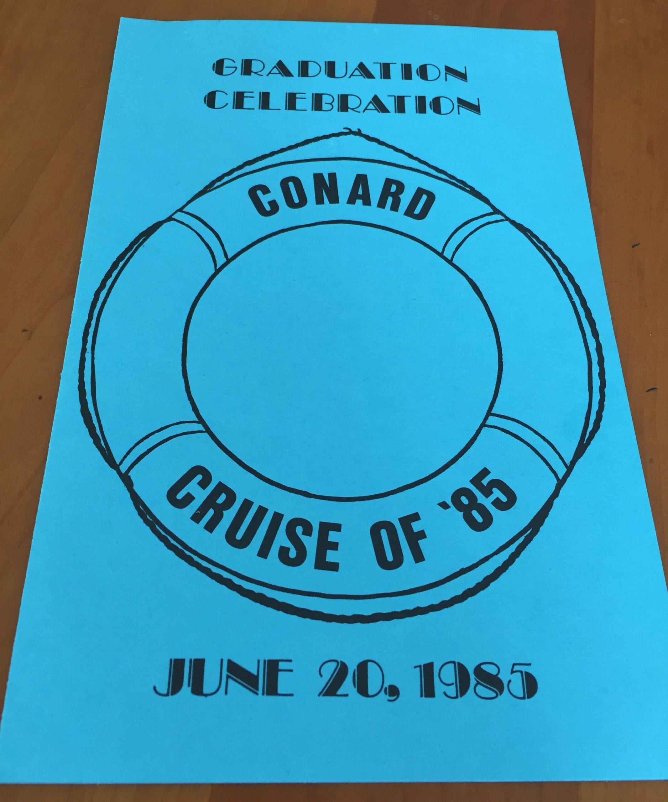 Graduation Celebration 1985 program front - We-Ha | West Hartford News