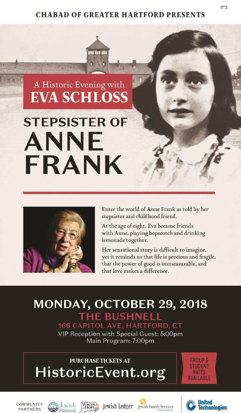 Eva Schloss Holocaust Survivor And Anne Franks Stepsister To Visit Hartford We Ha West