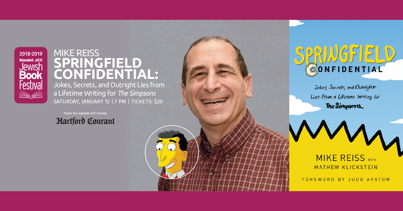 Connecticut Native and Former Head Writer for 'The Simpsons' to Headline  JCC Book Festival in West Hartford - We-Ha
