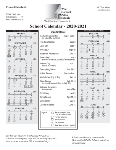 West Hartford Board of Education Adopts Calendar with Later Start Date - We-Ha | West Hartford News