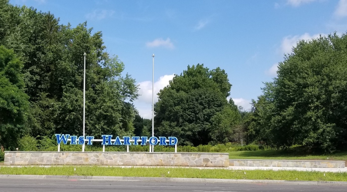 'West Hartford' Sign Installed as Park Road Reopens, Detours Removed ...