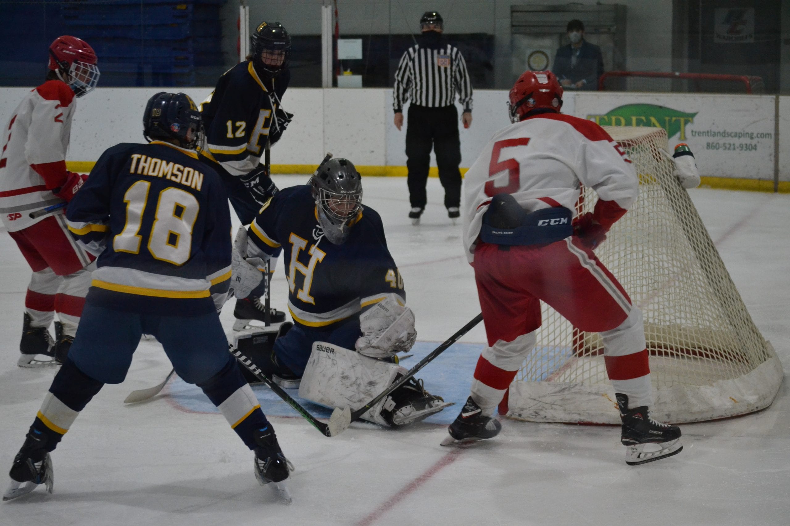 Conard Senior Owen McGoldrick Scores One Of His Two Goals Againsgt Housatonic On Senior Day Saturday