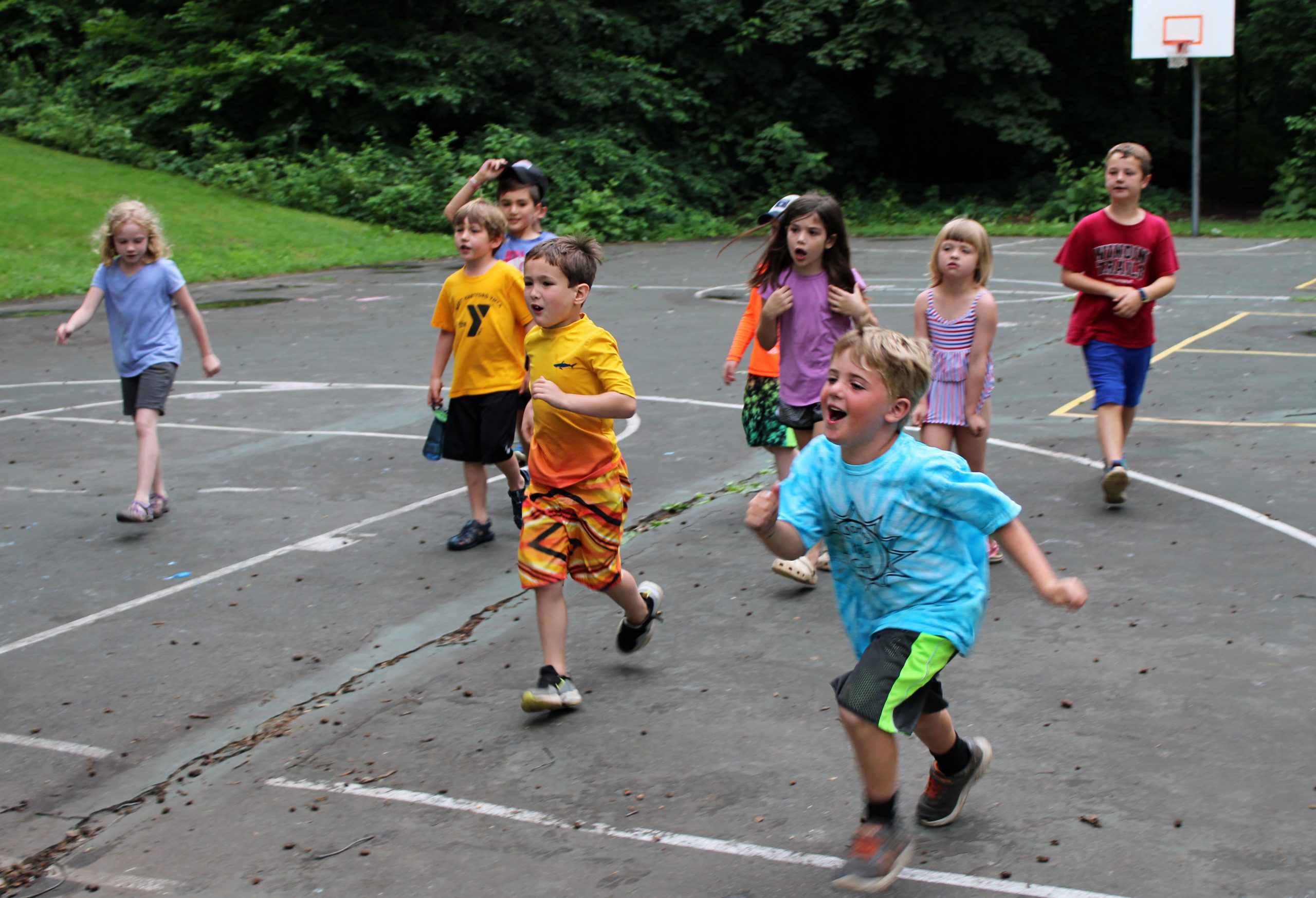 Blue shirt running_2597