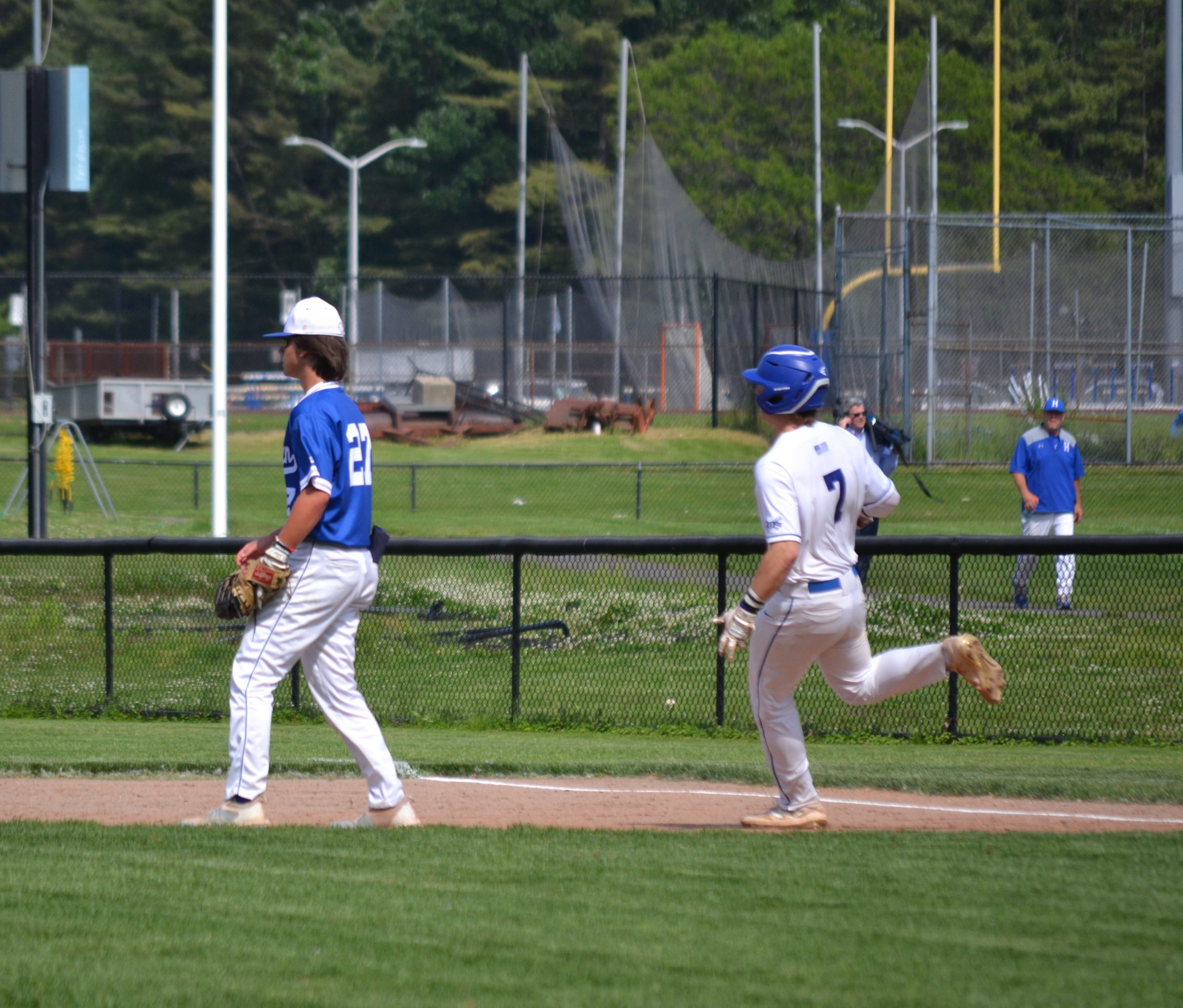 Tucker Redden Rounds First Base After His Single In The First (2) - We ...