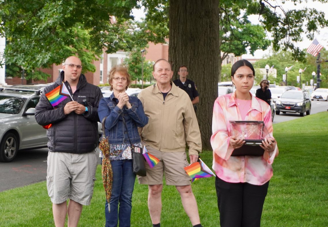 Pride Month Begins in West Hartford with Raising of Flag at Unity Green