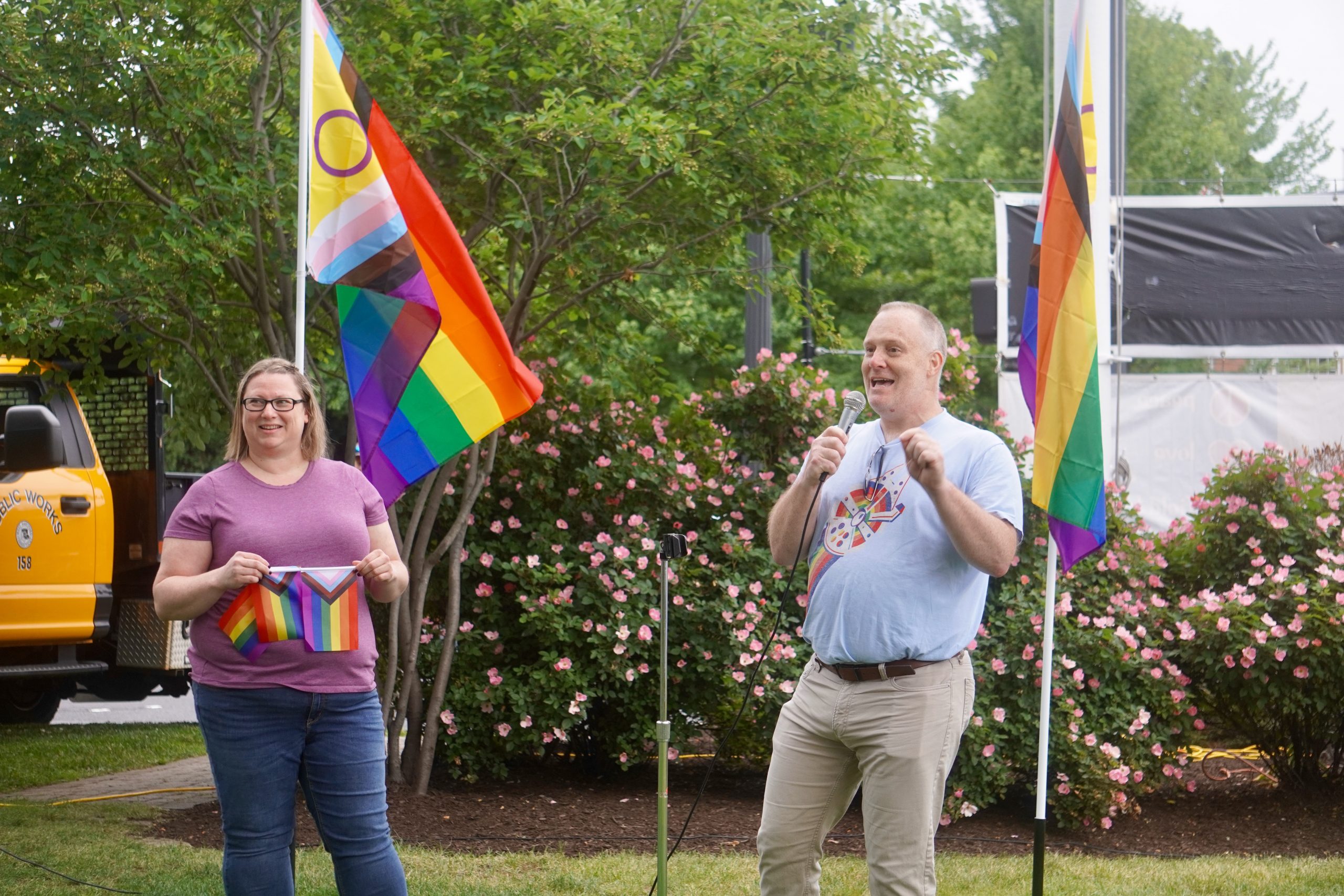 Pride Month Begins in West Hartford with Raising of Flag at Unity Green