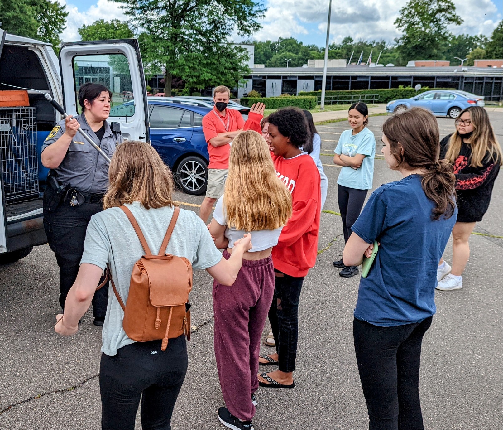 Animal Control Officer giving a demonstration WeHa West Hartford News