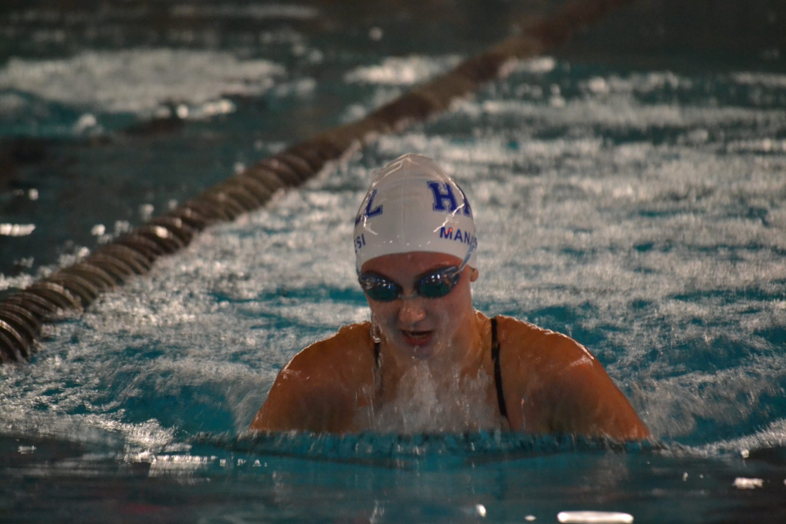 Kate Manaresi Had The Best Time In The 100-Yard Breaststroke
